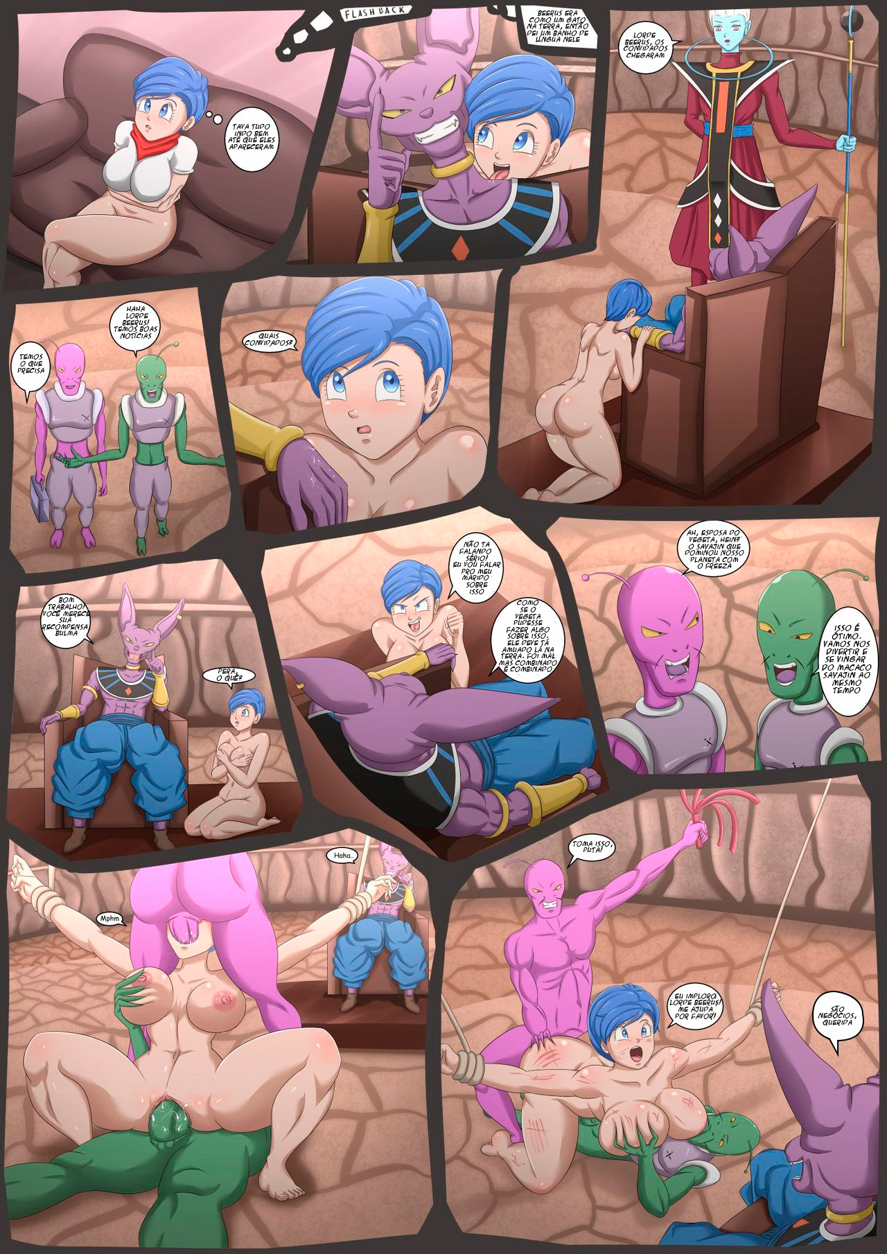 Página 11 do quadrinho adulto: Bulma’s Fiendish Love for Vegeta – Leia completo em XCOMICS