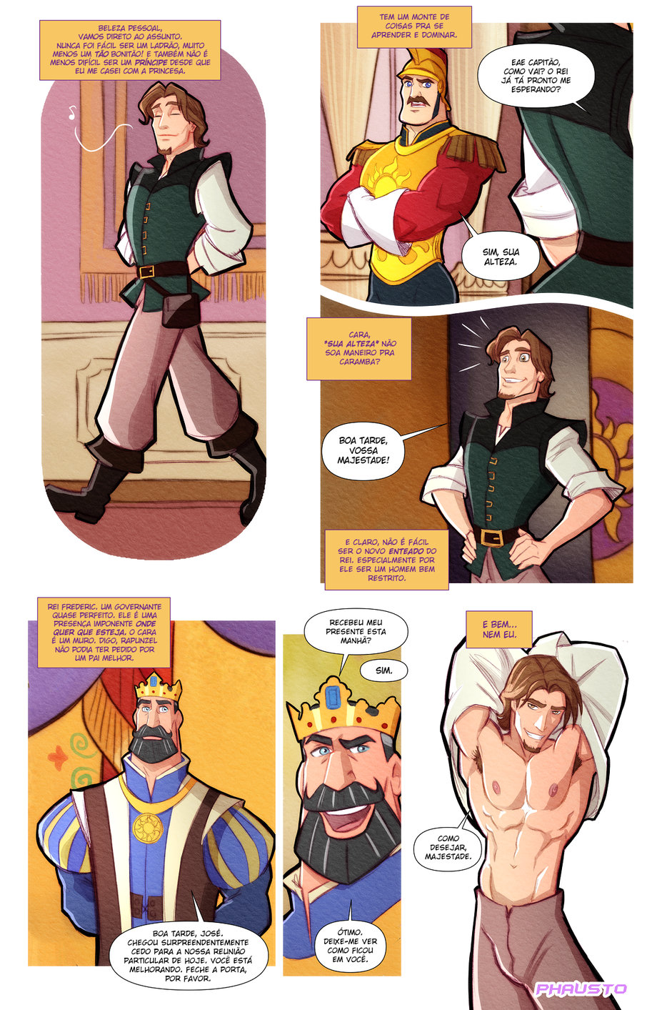 Página 2 do quadrinho adulto: Chamado real – Leia completo em XCOMICS
