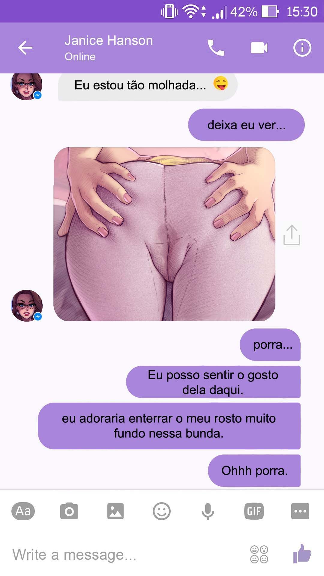 Página 16 do quadrinho adulto: Chat com a Janice – Leia completo em XCOMICS