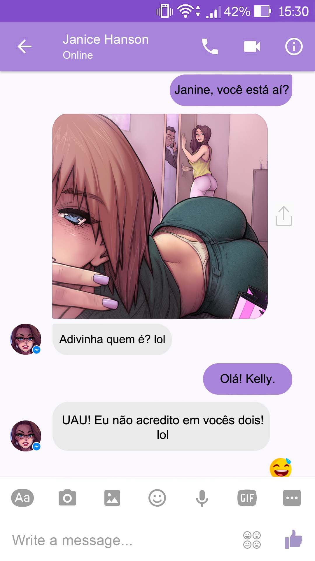 Página 18 do quadrinho adulto: Chat com a Janice – Leia completo em XCOMICS
