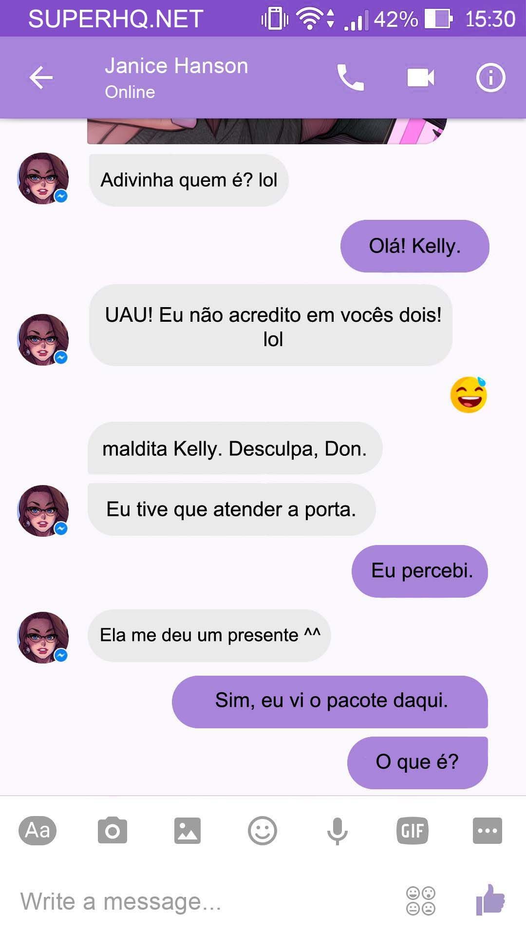 Página 20 do quadrinho adulto: Chat com a Janice – Leia completo em XCOMICS