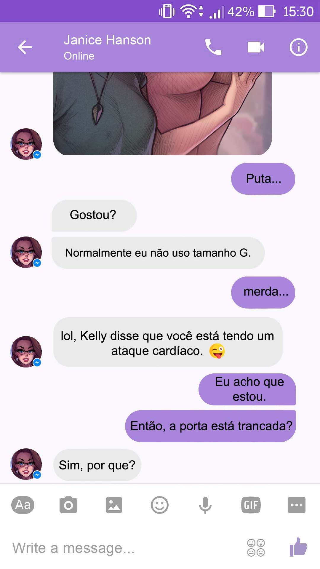 Página 23 do quadrinho adulto: Chat com a Janice – Leia completo em XCOMICS