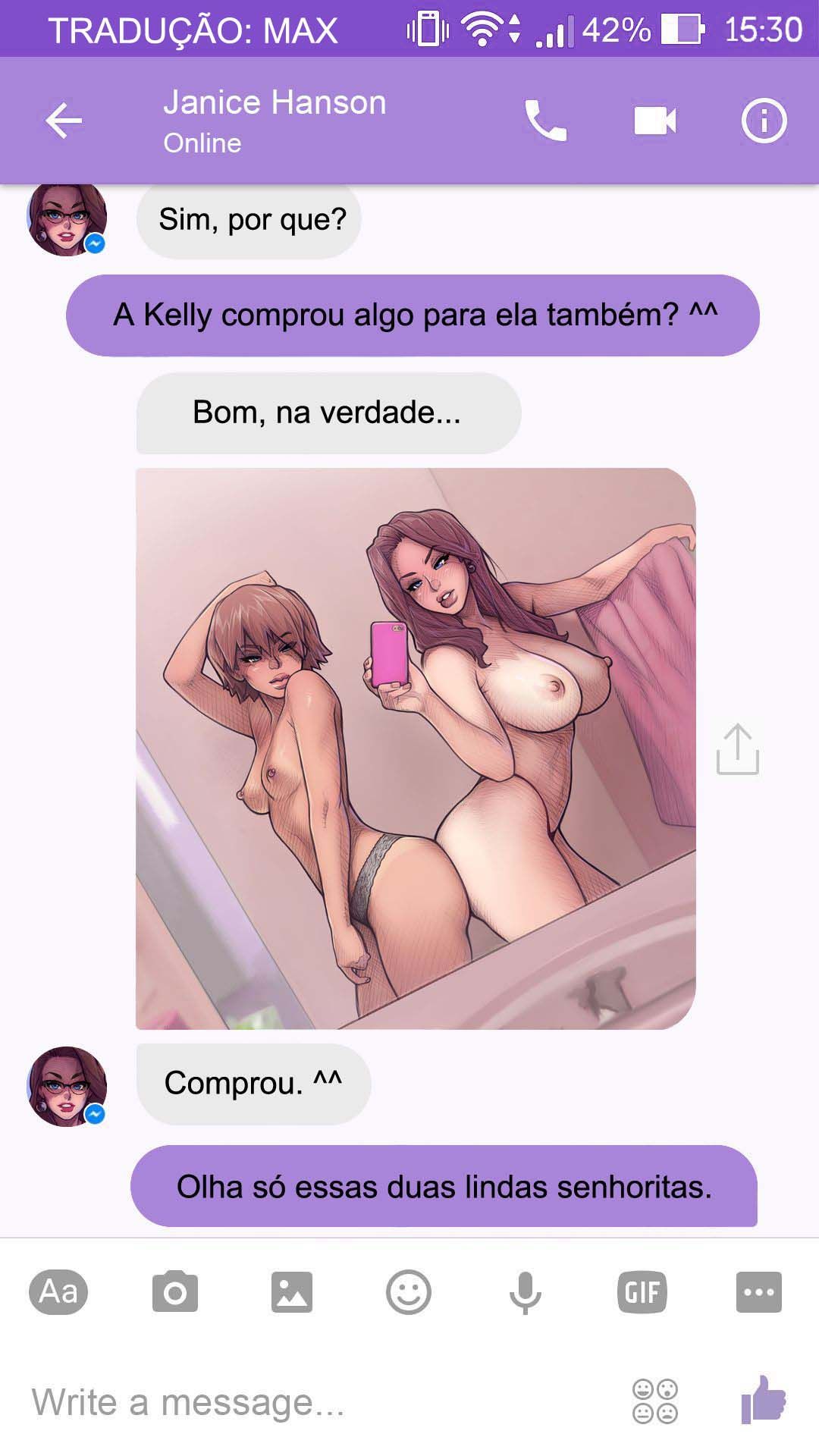Página 24 do quadrinho adulto: Chat com a Janice – Leia completo em XCOMICS