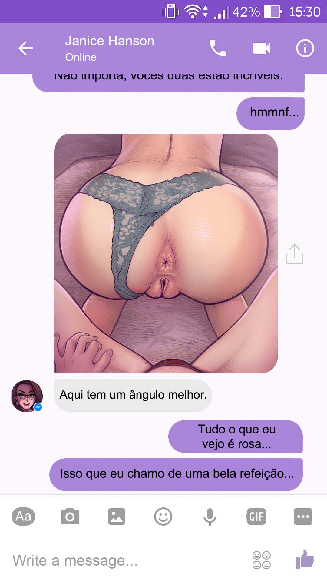 Página 27 do quadrinho adulto: Chat com a Janice – Leia completo em XCOMICS
