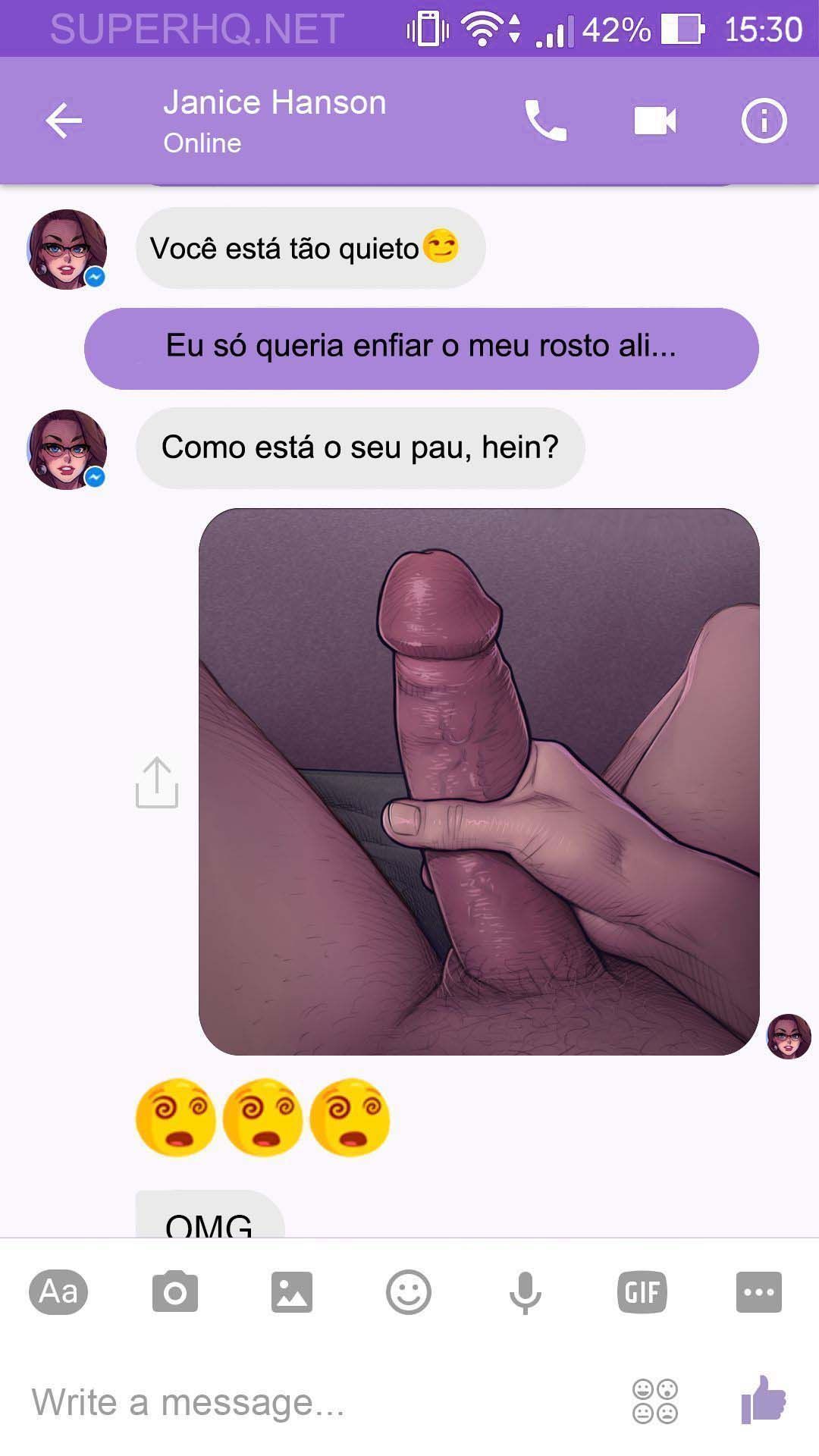 Página 29 do quadrinho adulto: Chat com a Janice – Leia completo em XCOMICS