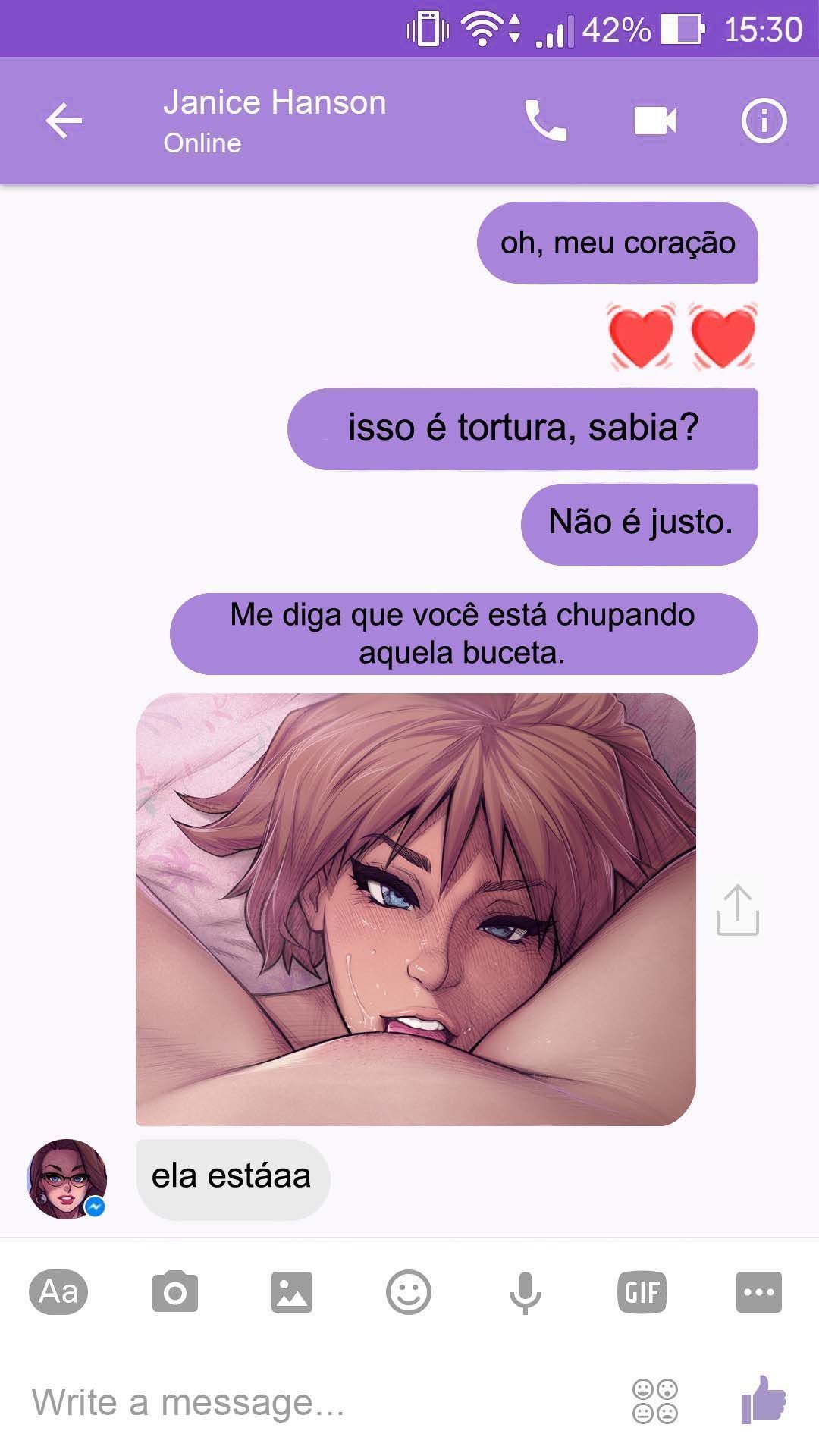 Página 37 do quadrinho adulto: Chat com a Janice – Leia completo em XCOMICS