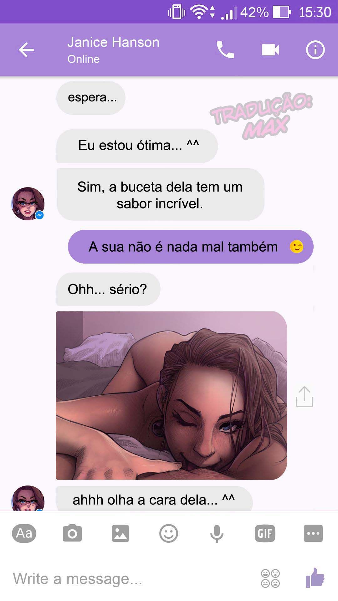 Página 40 do quadrinho adulto: Chat com a Janice – Leia completo em XCOMICS
