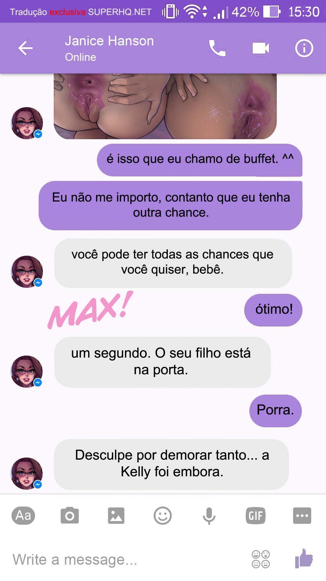 Página 53 do quadrinho adulto: Chat com a Janice – Leia completo em XCOMICS