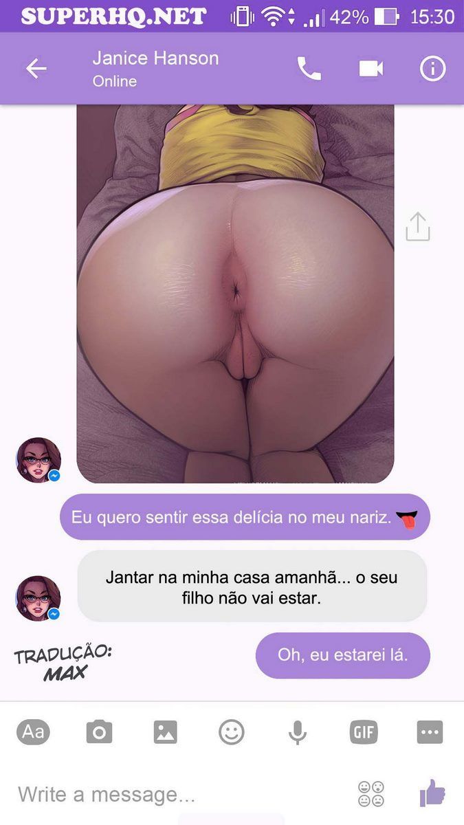 Página 55 do quadrinho adulto: Chat com a Janice – Leia completo em XCOMICS
