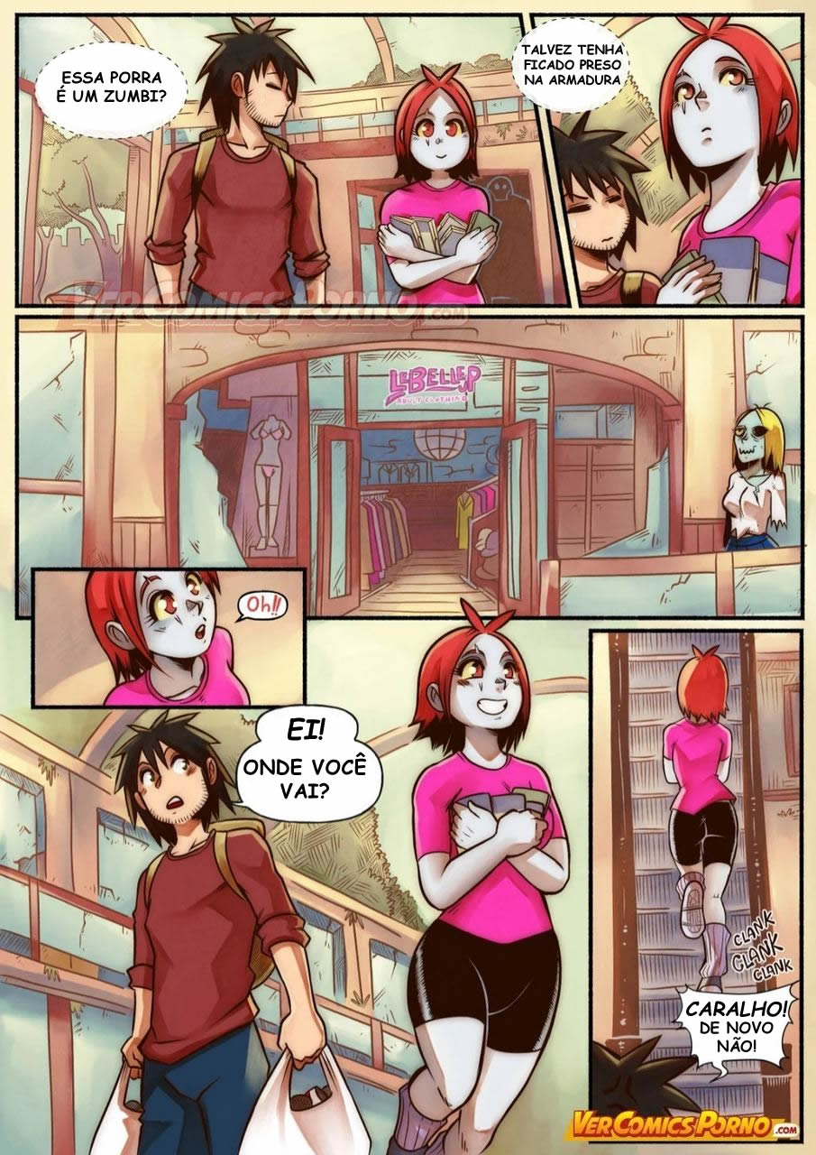 Página 12 do quadrinho adulto: Cherry Road 3 - Compras com a zumbi – Leia completo em XCOMICS