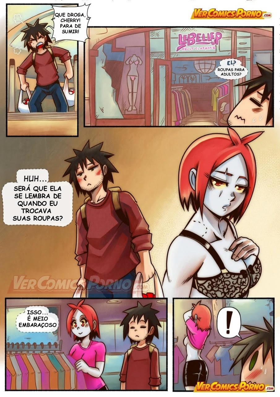 Página 13 do quadrinho adulto: Cherry Road 3 - Compras com a zumbi – Leia completo em XCOMICS