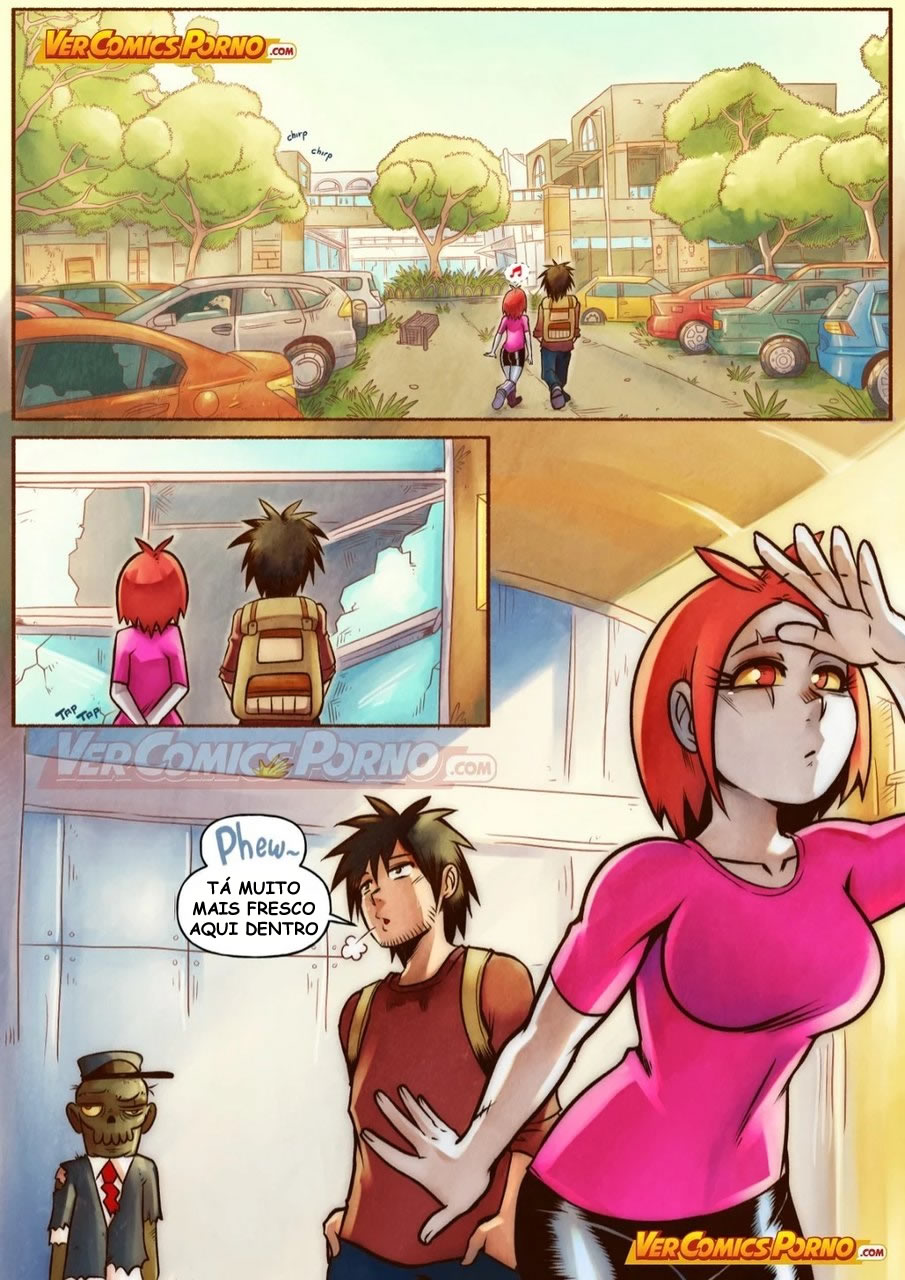 Página 4 do quadrinho adulto: Cherry Road 3 - Compras com a zumbi – Leia completo em XCOMICS