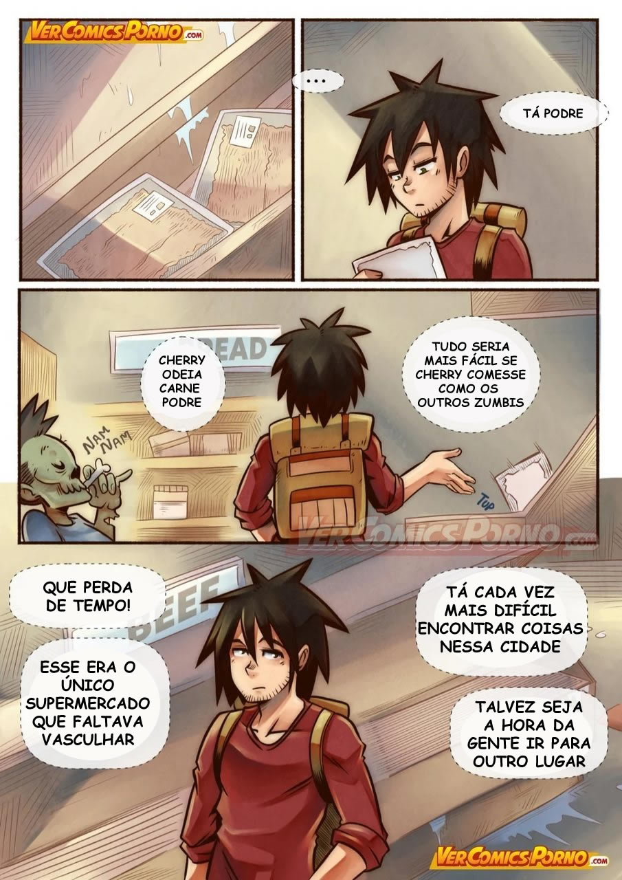 Página 7 do quadrinho adulto: Cherry Road 3 - Compras com a zumbi – Leia completo em XCOMICS