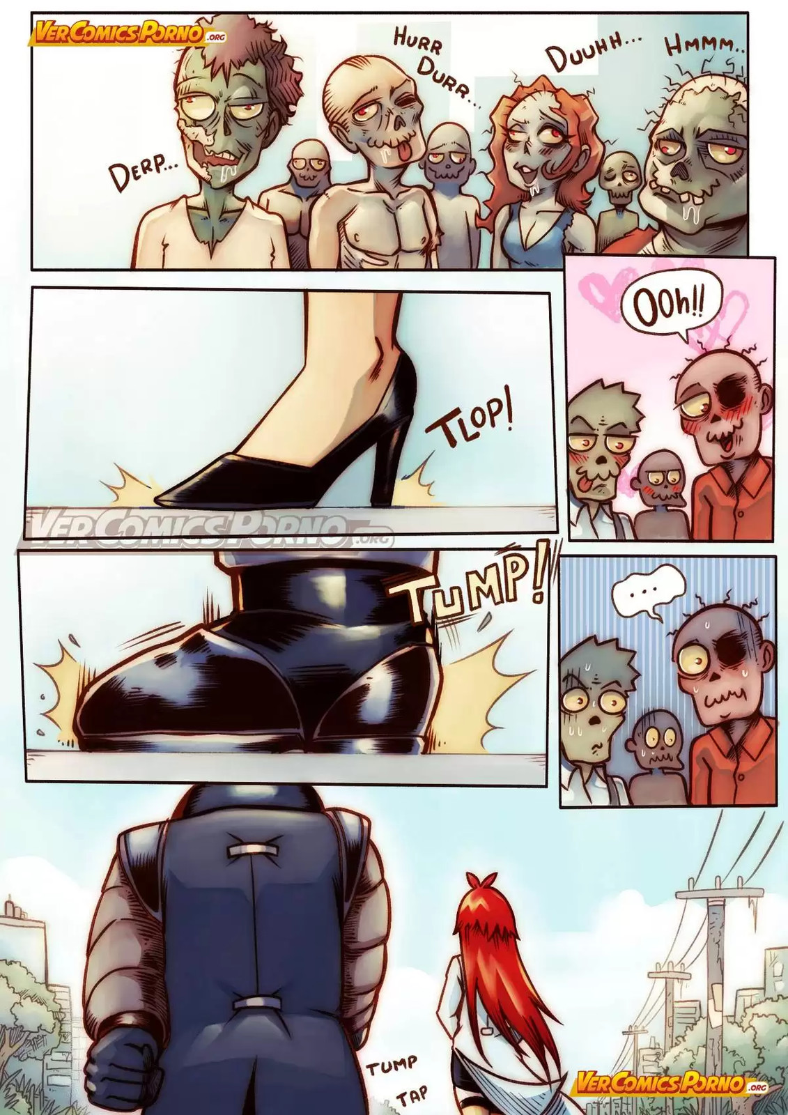 Página 16 do quadrinho adulto: Cherry Road 4: Uma zumbi bate à porta – Leia completo em XCOMICS