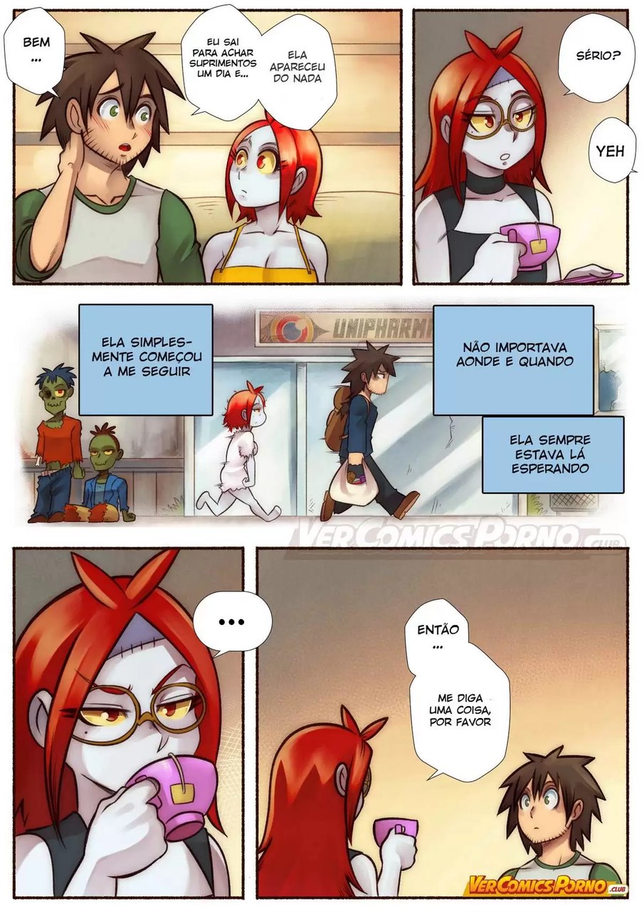 Página 7 do quadrinho adulto: Cherry Road 5: Conversa com a zumbi – Leia completo em XCOMICS