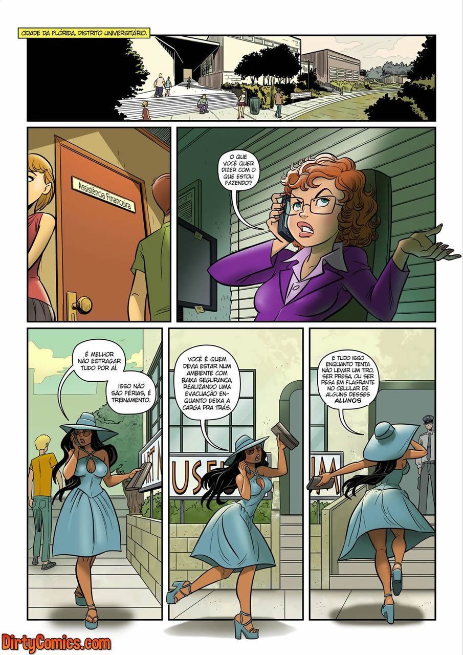 Página 1 do quadrinho adulto: Chicas: as espiãs safadas – Leia completo em XCOMICS
