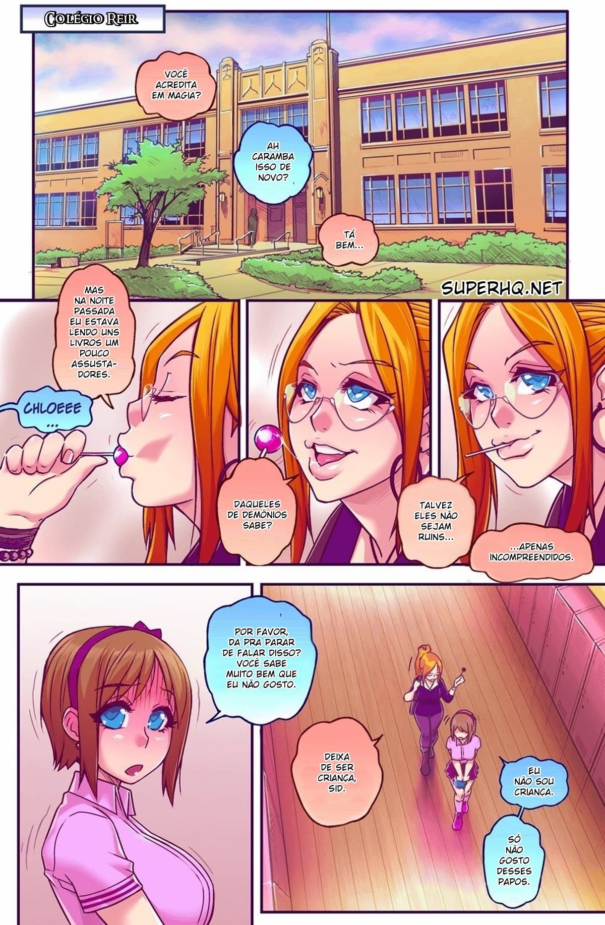 Página 3 do quadrinho adulto: Chloe e os diabinhos do sexo – Leia completo em XCOMICS