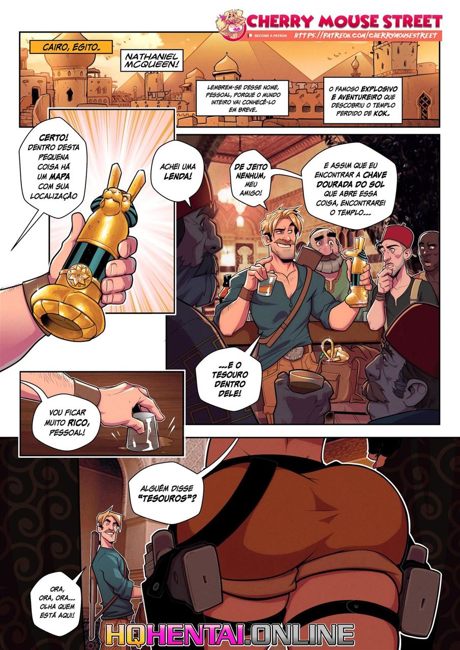 Página 2 do quadrinho adulto: Chloe no templo do pau – Leia completo em XCOMICS