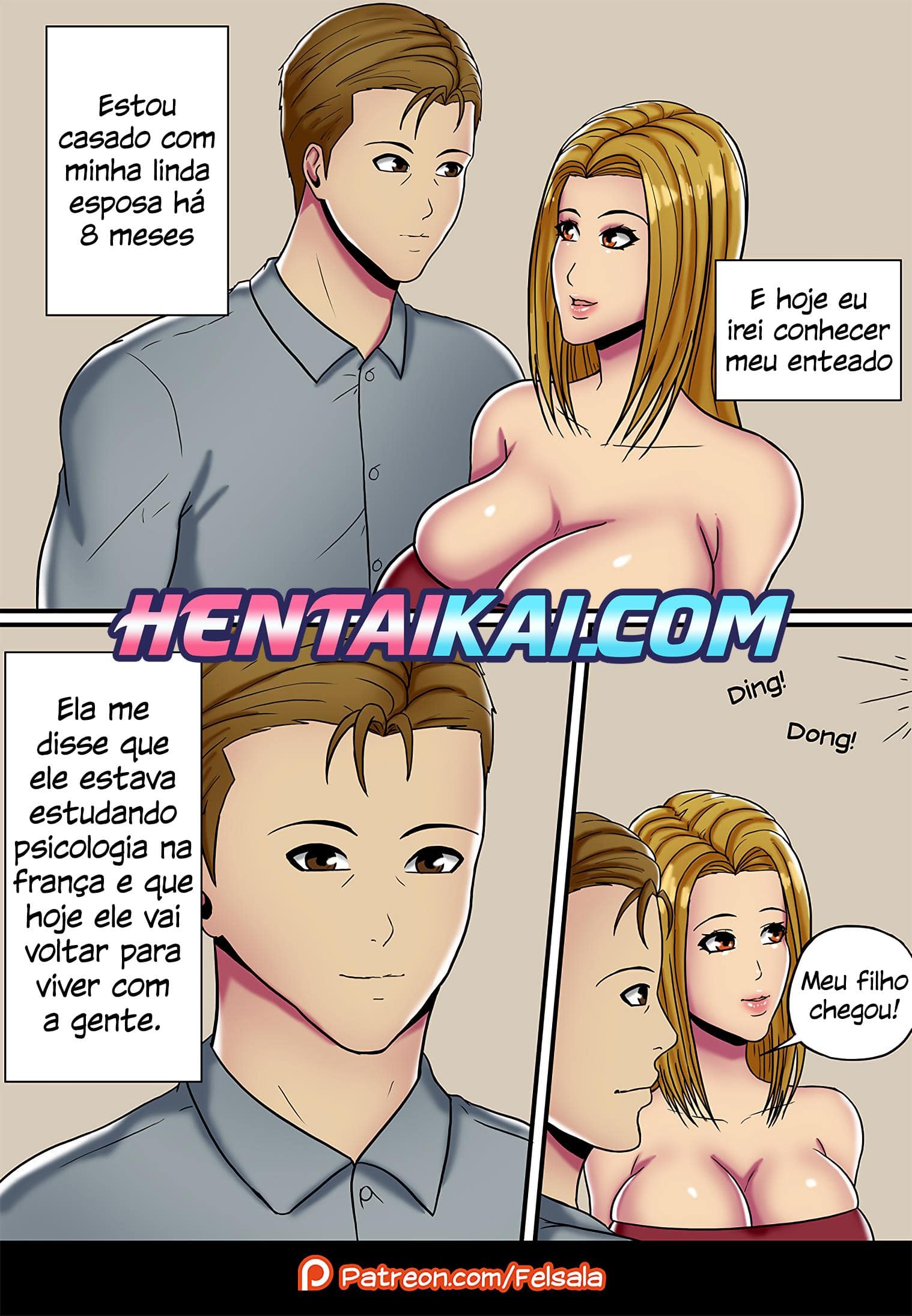 Página 2 do quadrinho adulto: Conhecendo o padrasto – Leia completo em XCOMICS