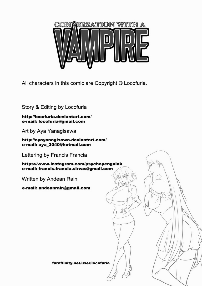 Página 2 do quadrinho adulto: Conversation with a vampire – Leia completo em XCOMICS