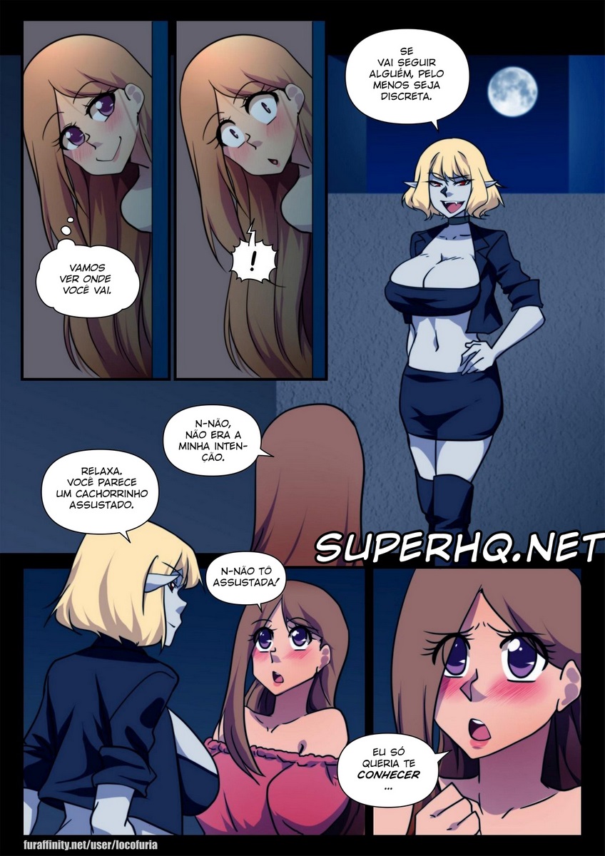 Capa do quadrinho adulto: Conversation with a vampire – Leia online em XCOMICS