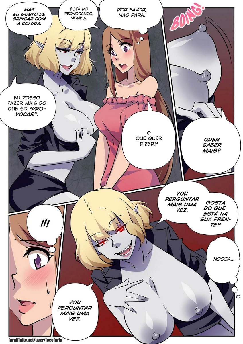 Página 8 do quadrinho adulto: Conversation with a vampire – Leia completo em XCOMICS