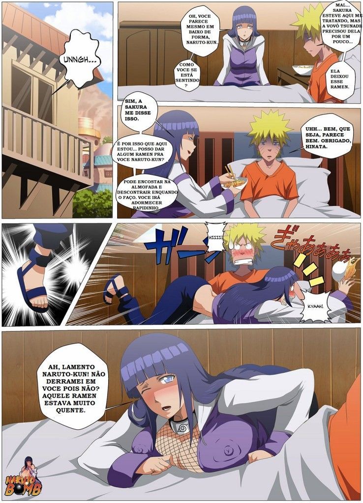 Página 2 do quadrinho adulto: Cuidados Médicos Especiais de Hinata – Leia completo em XCOMICS