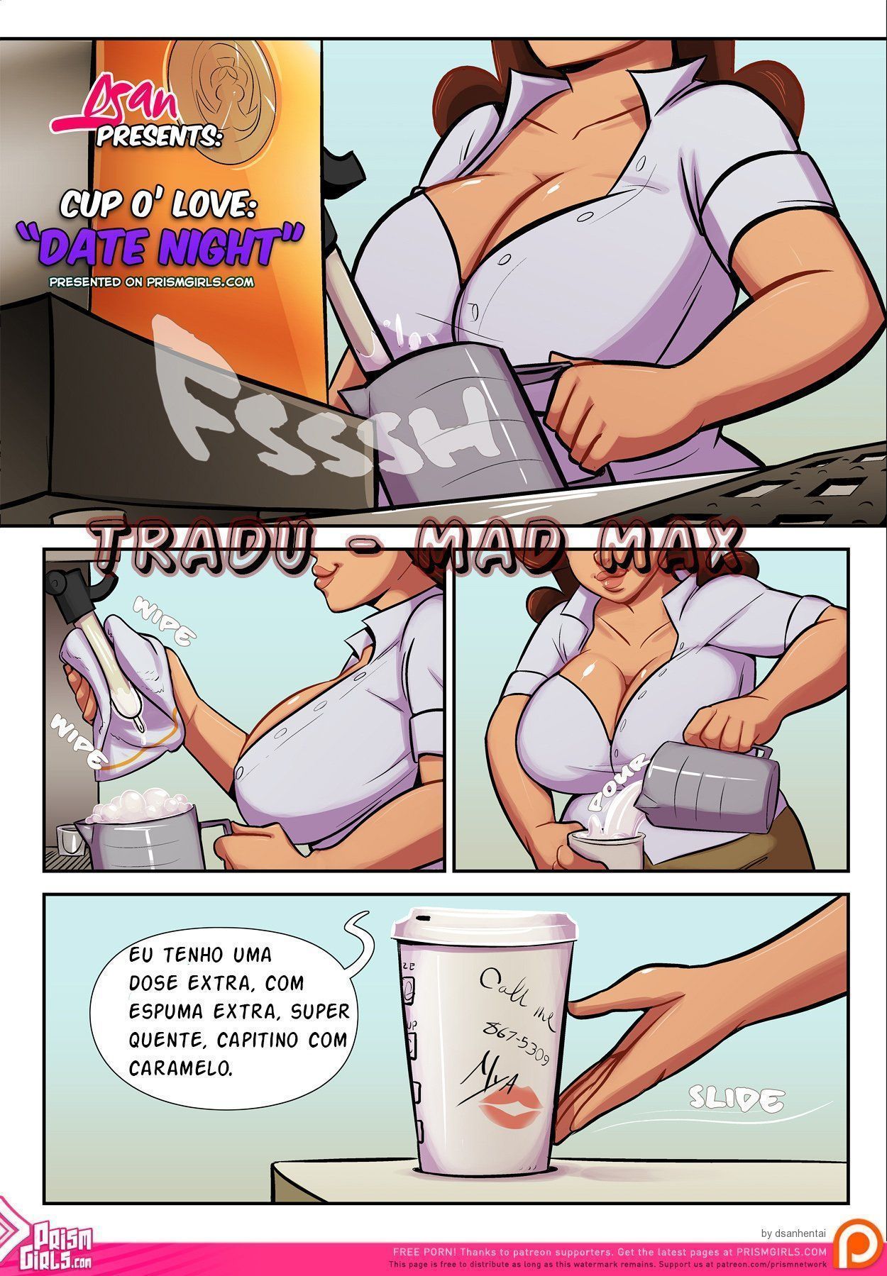 Página 18 do quadrinho adulto: Cup o Love: Novo trabalho – Leia completo em XCOMICS