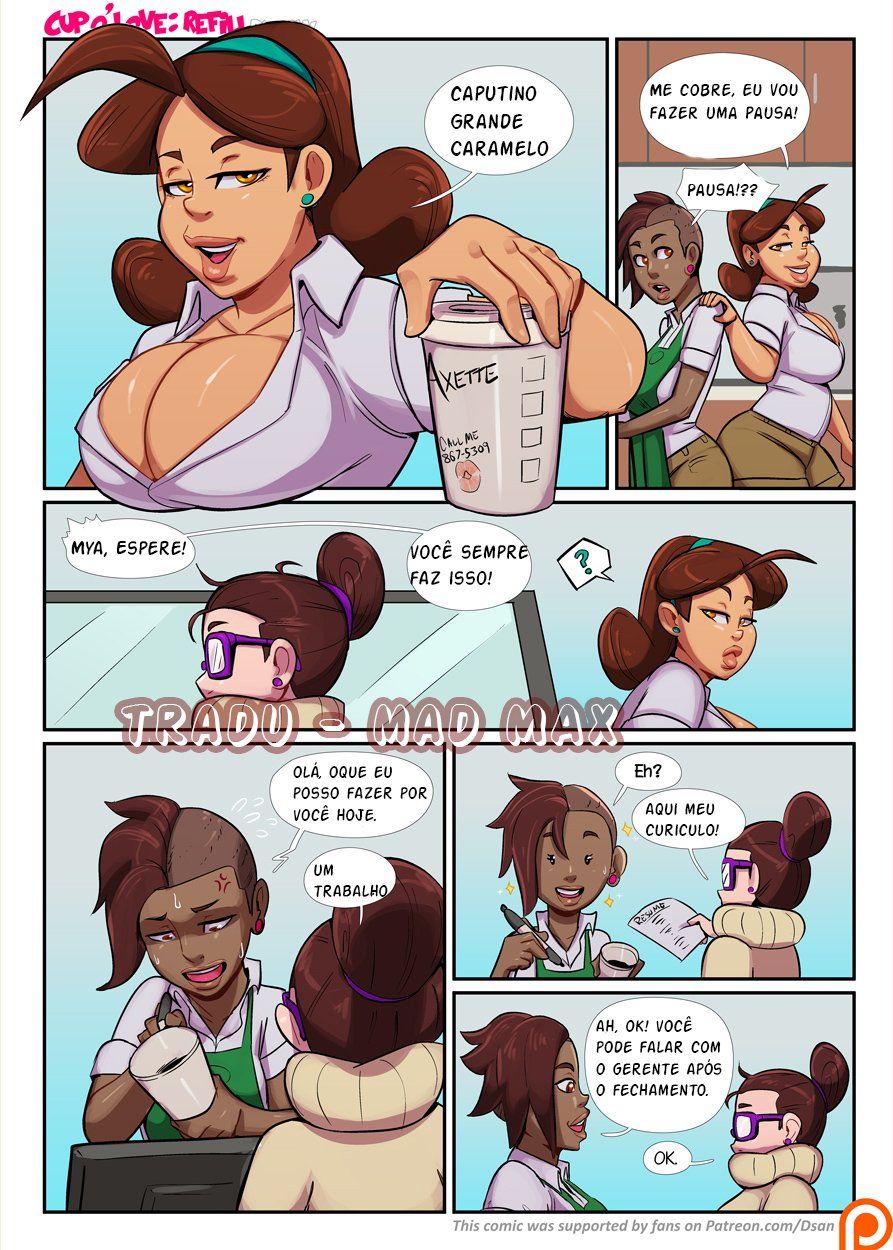 Página 3 do quadrinho adulto: Cup o Love: Novo trabalho – Leia completo em XCOMICS