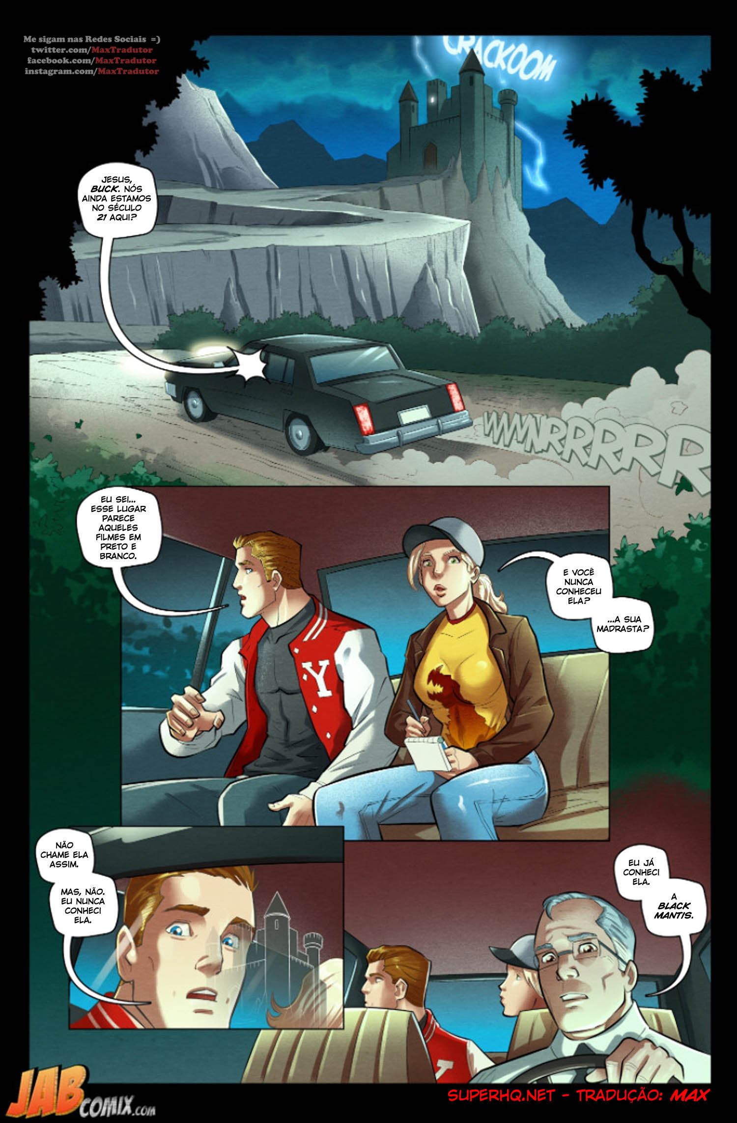 Página 2 do quadrinho adulto: Curse of the Black Mantis – Leia completo em XCOMICS