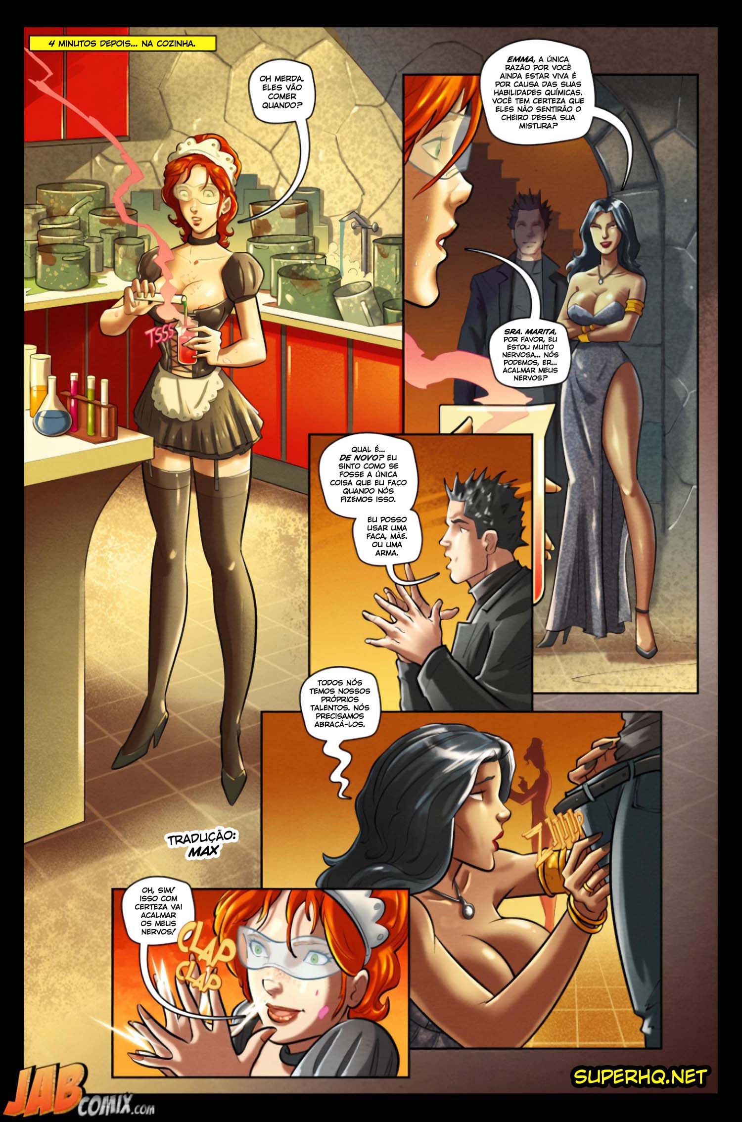 Página 5 do quadrinho adulto: Curse of the Black Mantis – Leia completo em XCOMICS
