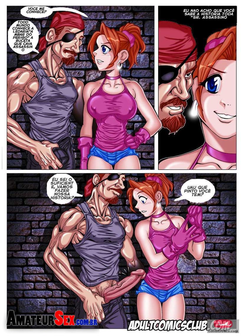 Página 3 do quadrinho adulto: Danger Amber, a Justiceira – Leia completo em XCOMICS