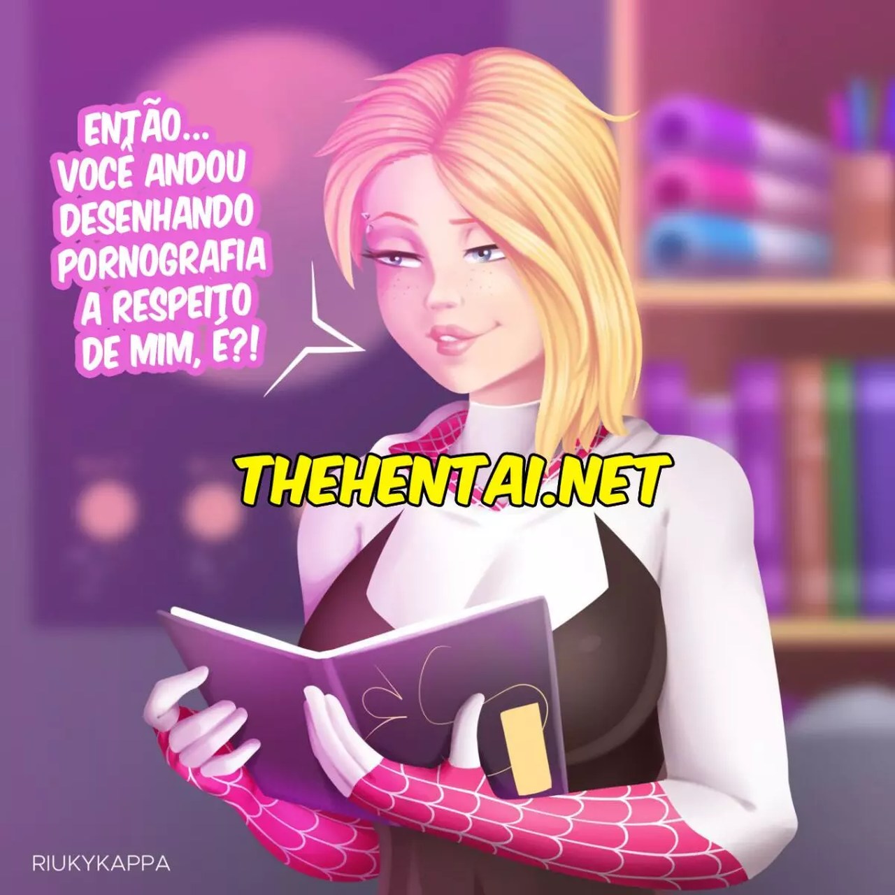 Página 1 do quadrinho adulto: Deixando a Gwen excitada – Leia completo em XCOMICS
