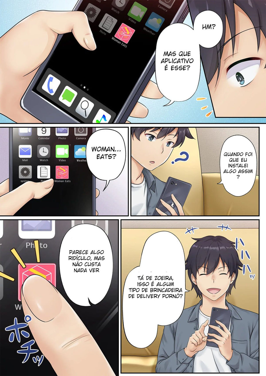 Página 3 do quadrinho adulto: Delivery de sexo – Leia completo em XCOMICS