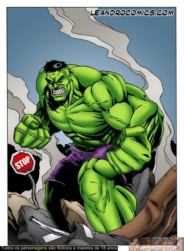 Página 2 do quadrinho adulto: Desestressando o Hulk – Leia completo em XCOMICS