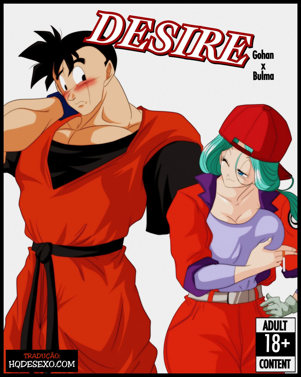 Página 1 do quadrinho adulto: Desire: Gohan x Bulma – Leia completo em XCOMICS