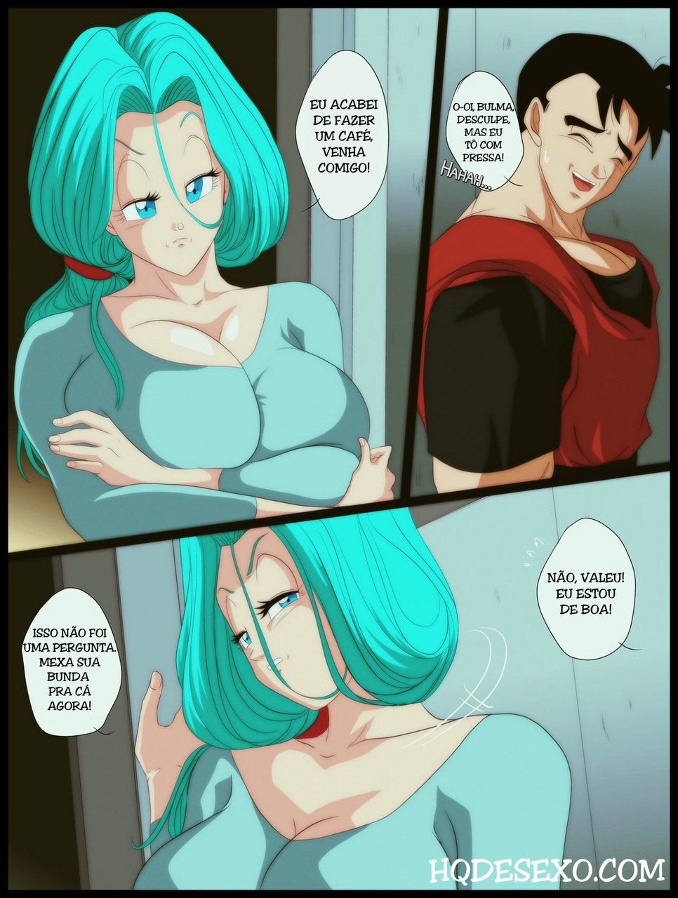 Página 4 do quadrinho adulto: Desire: Gohan x Bulma – Leia completo em XCOMICS