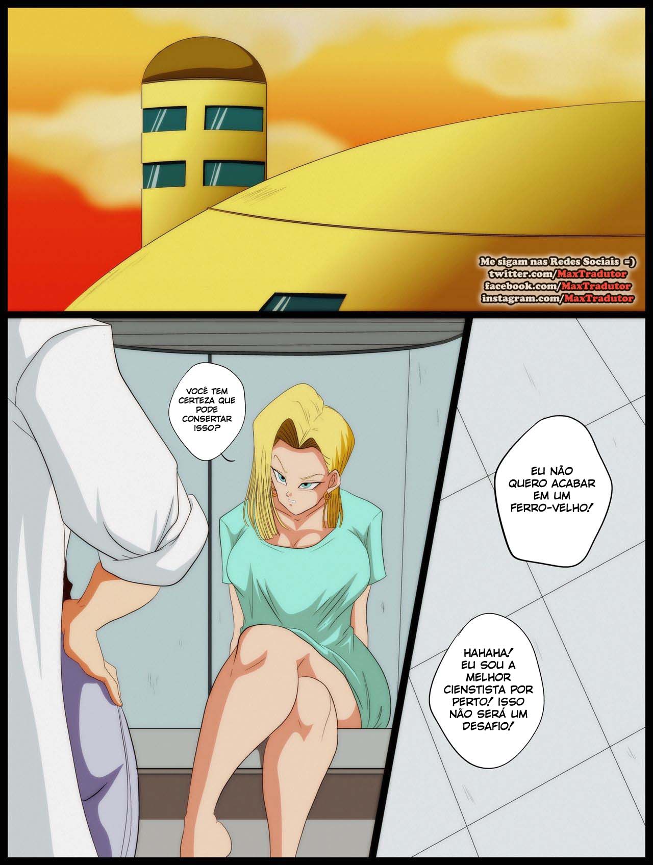Página 2 do quadrinho adulto: Dragon Ball: Blackout – Leia completo em XCOMICS