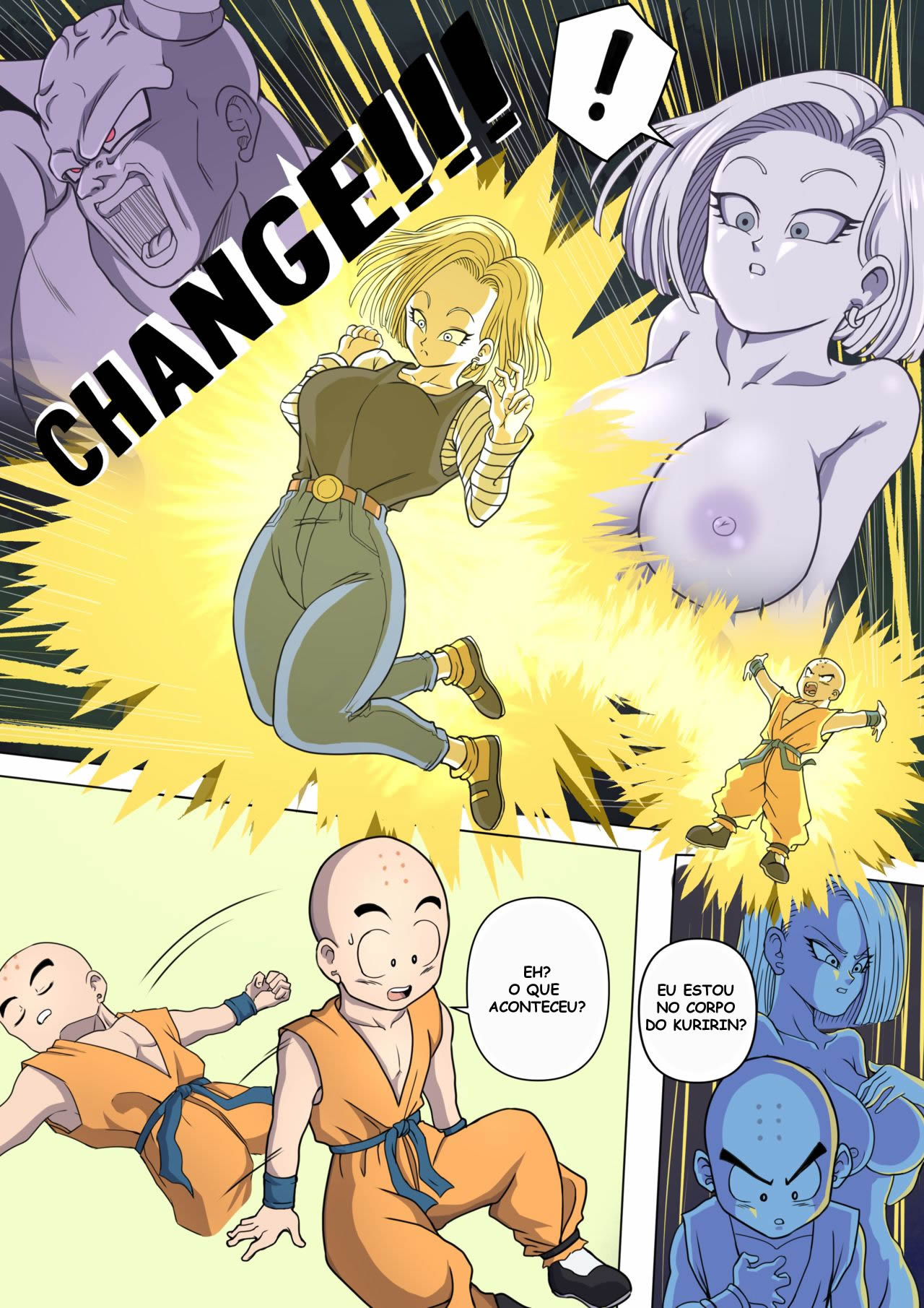 Página 2 do quadrinho adulto: Dragon Ball: Change Body – Leia completo em XCOMICS