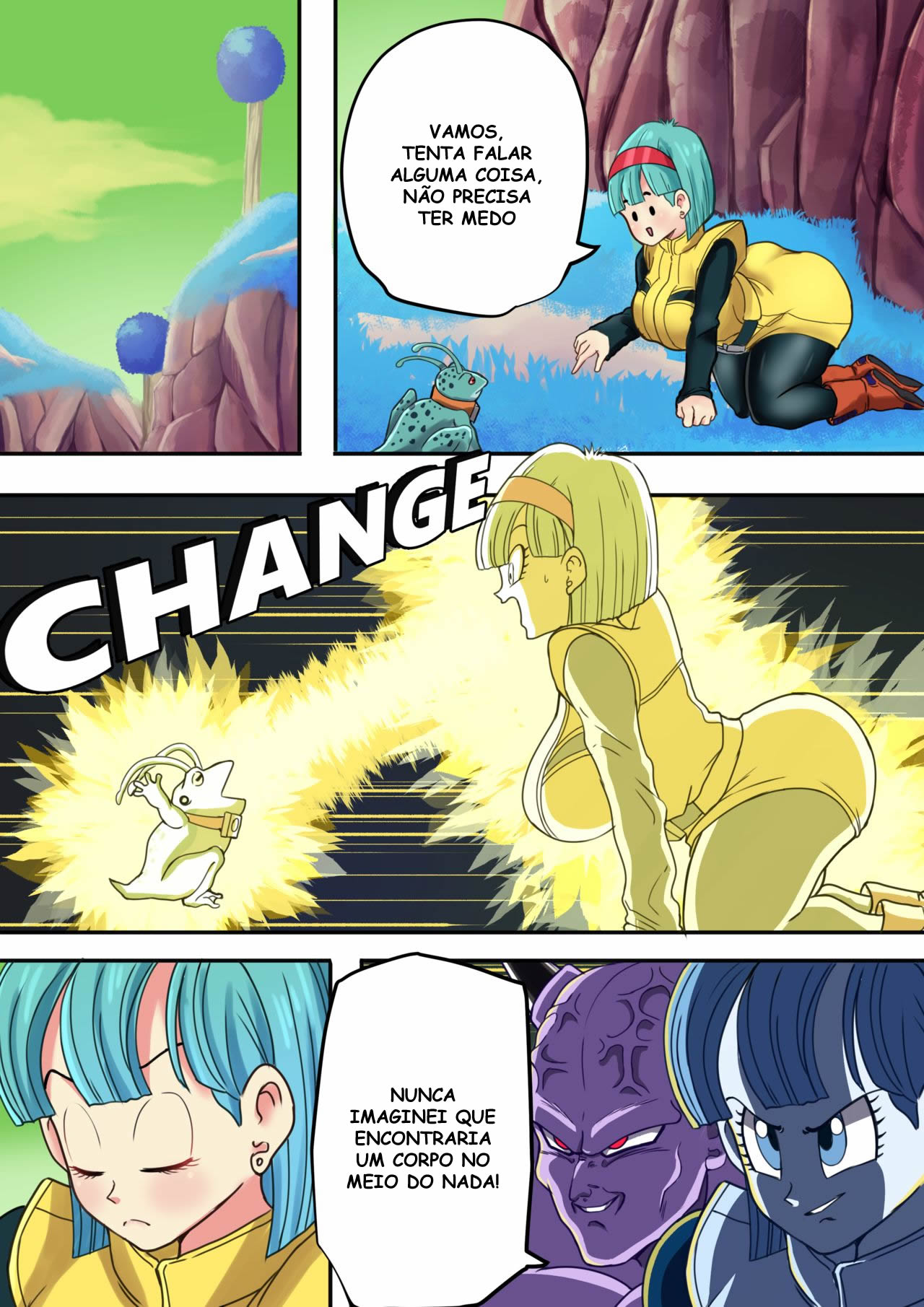 Página 19 do quadrinho adulto: Dragon Ball: Change Body – Leia completo em XCOMICS