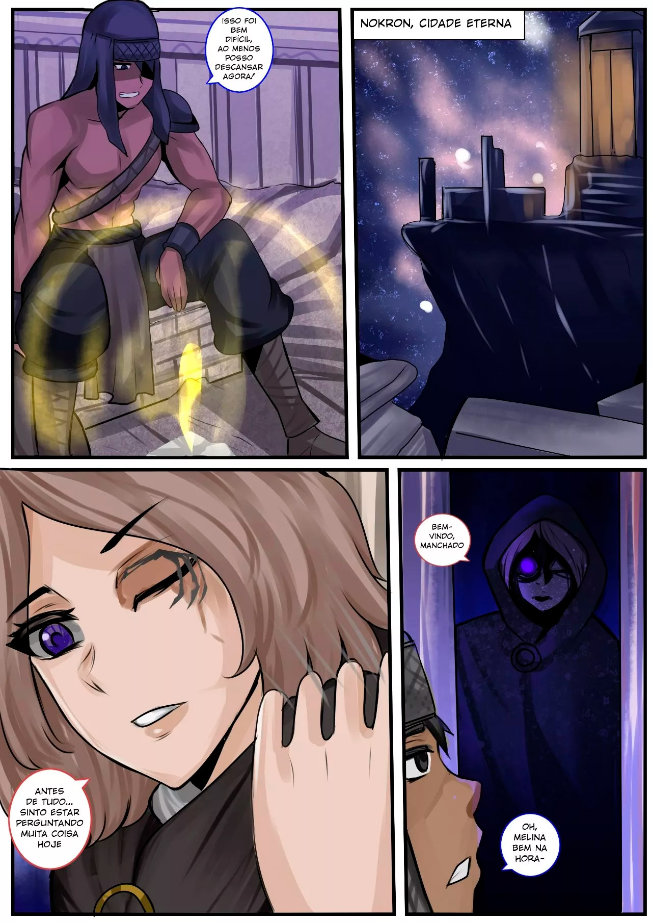 Página 2 do quadrinho adulto: Eaten By The Night – Leia completo em XCOMICS