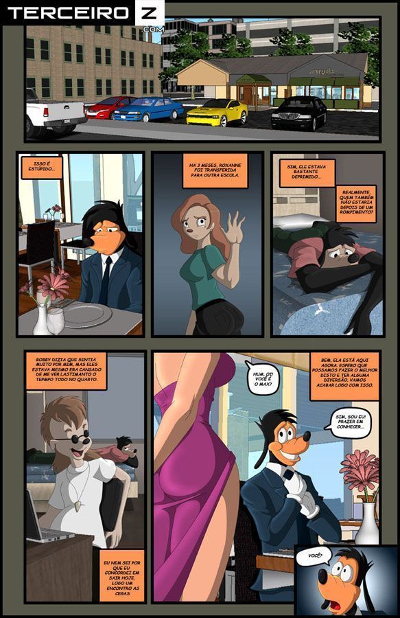 Página 1 do quadrinho adulto: Econtro as cegas do Pateta – Leia completo em XCOMICS