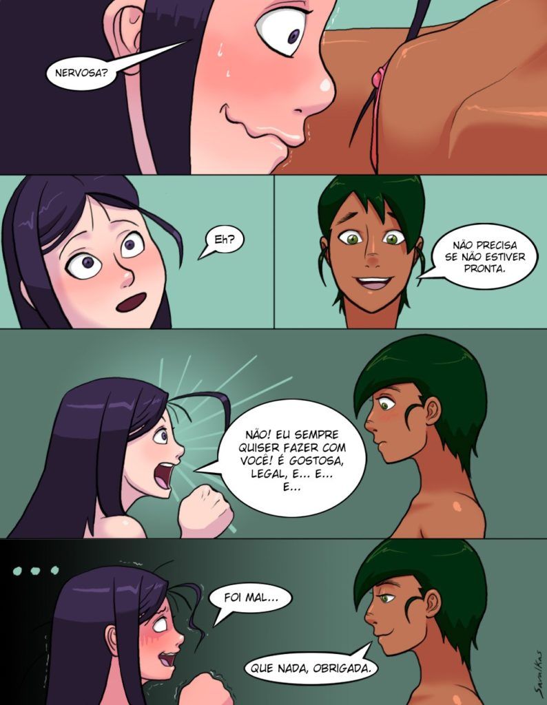 Página 5 do quadrinho adulto: Ellie e Layla gatas futanari – Leia completo em XCOMICS