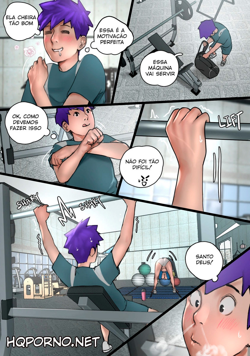 Página 6 do quadrinho adulto: Encontrando Lucy na academia – Leia completo em XCOMICS