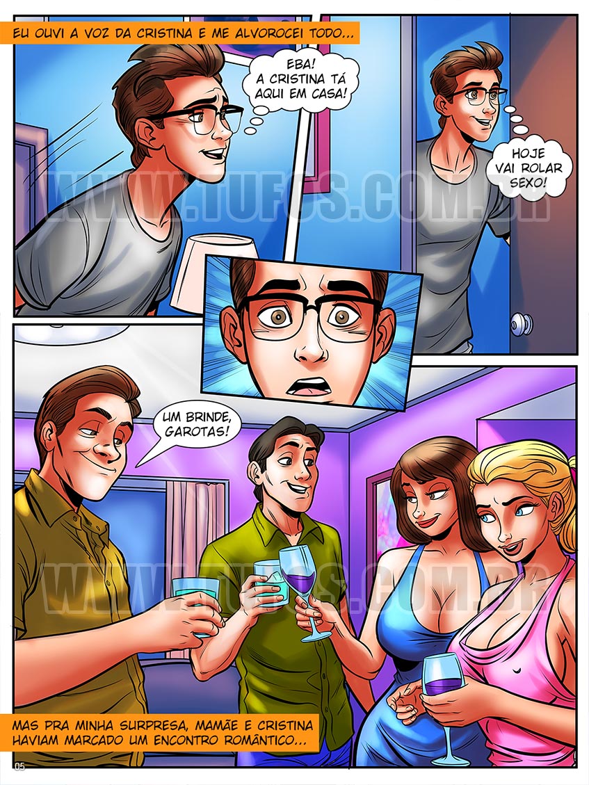 Página 5 do quadrinho adulto: Encontro romântico – Leia completo em XCOMICS
