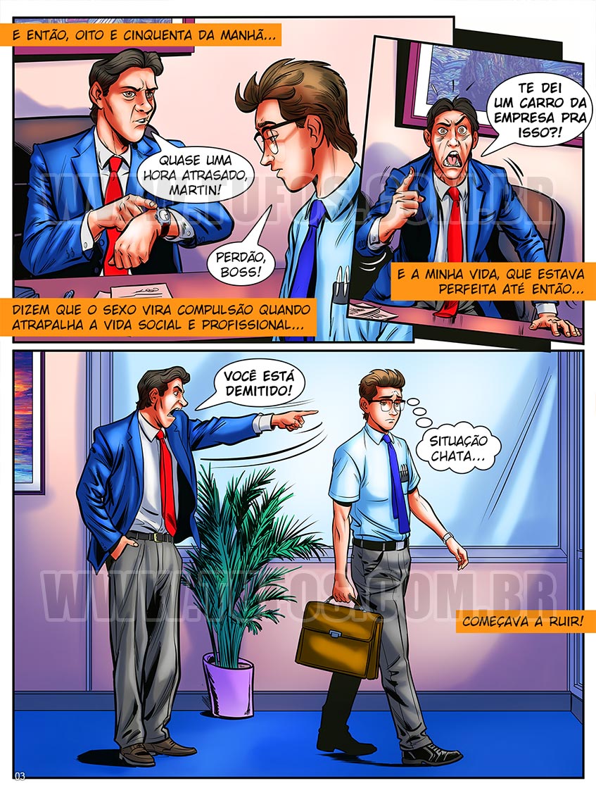 Página 3 do quadrinho adulto: Encoxando no busão lotado – Leia completo em XCOMICS