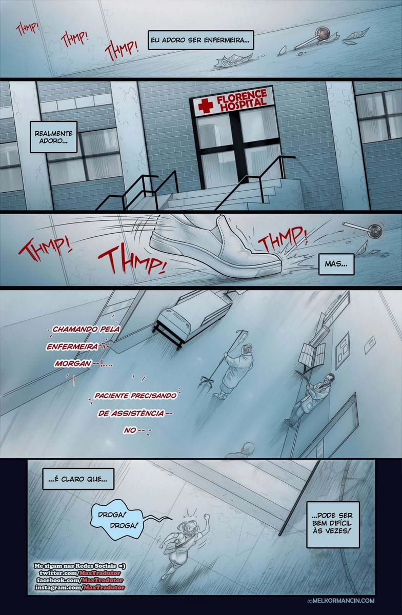 Página 2 do quadrinho adulto: Enfermeira gostosa, Nurse Morgan – Leia completo em XCOMICS