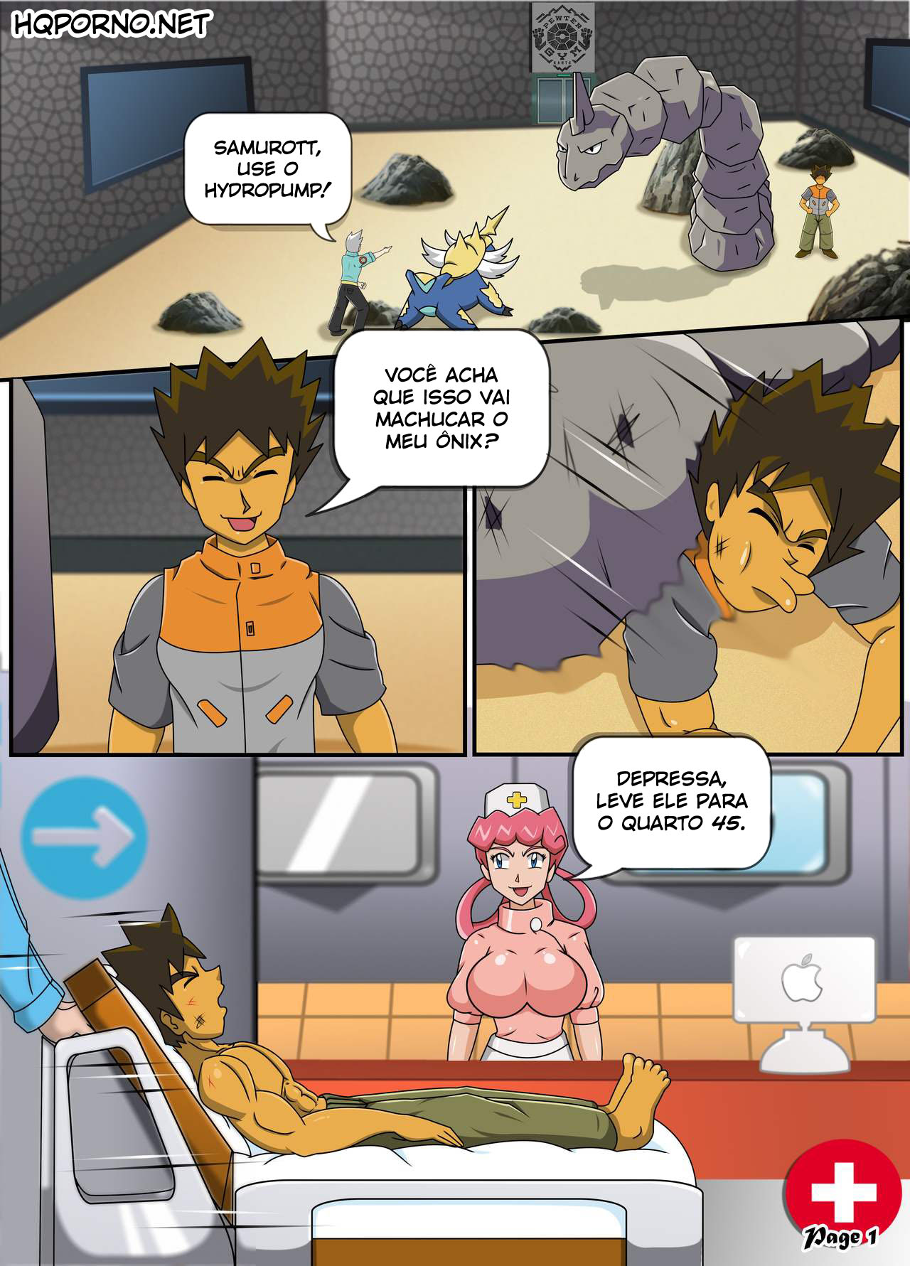Página 2 do quadrinho adulto: Enfermeira Joy gostosa e safada – Leia completo em XCOMICS
