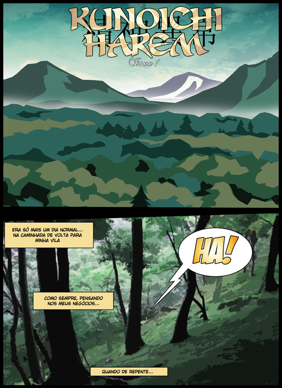 Página 2 do quadrinho adulto: Ensinamentos de Ninja – Leia completo em XCOMICS