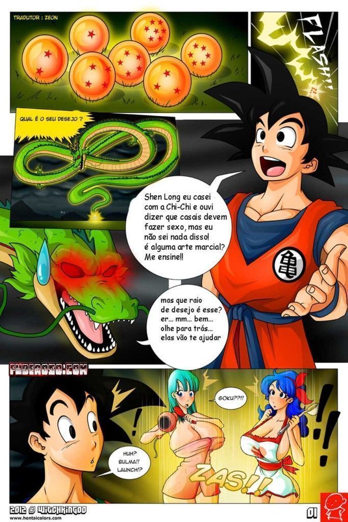 Página 4 do quadrinho adulto: Ensinando sexo para Goku – Leia completo em XCOMICS